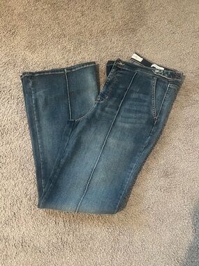Jessica Simpson Dark Blue Flare Trouser Jeans